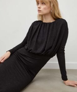 Rochie culoarea negru Day Birger et Mikkelsen midi evazata