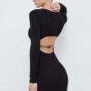 Rochie din bumbac culoarea gri Karl Lagerfeld Jeans mini drepta