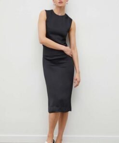 Rochie culoarea negru Lovechild midi evaza?i 8004168