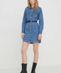 Rochie jeans mini Levi's drepta