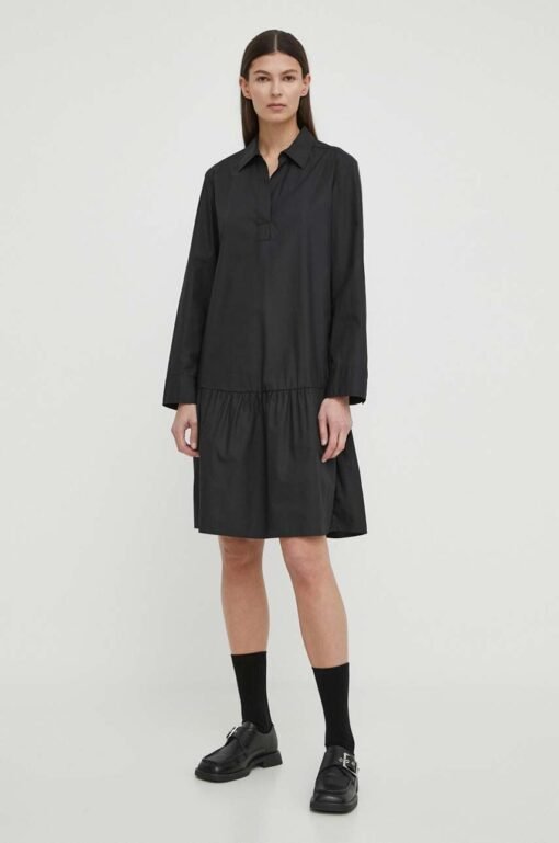 Rochie culoarea negru Marc O'Polo midi mulata 408207659193