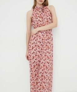Rochie jeans RIXES culoarea albastru marin Morgan mini evazata RIXES