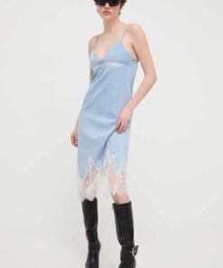 Rochie din denim DE-LULU mini Diesel mulata A12766.09I95