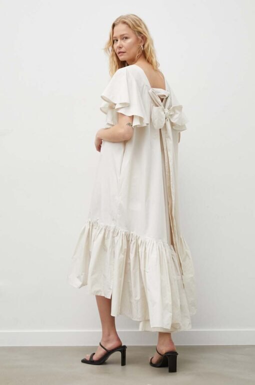 Rochie culoarea bej MMC STUDIO maxi mulata