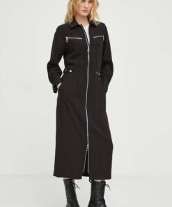 Rochie culoarea maro G-Star Raw mini mulata