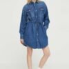 Rochie jeans midi G-Star Raw drepta