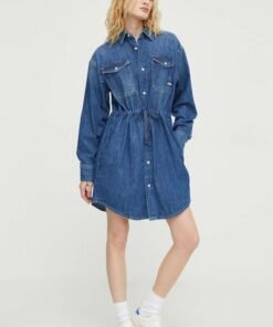 Rochie jeans midi G-Star Raw drepta