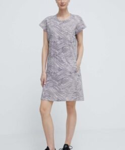 Rochie culoarea negru Helly Hansen mini drepta