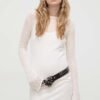 Rochie culoarea bej Aniye By maxi evazata 185024