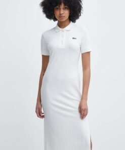 Rochie culoarea albastru marin Lacoste mini drepta