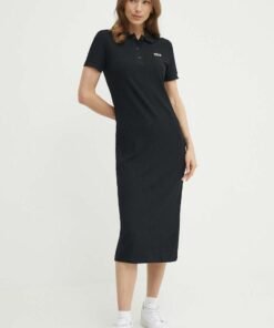 Rochie culoarea bordo Lacoste mini mulata
