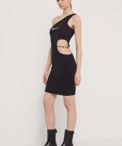 Rochie culoarea negru Karl Lagerfeld Jeans mini mulata
