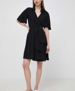 Rochie culoarea negru Karl Lagerfeld mini evazata