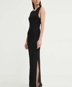 Rochie culoarea negru Gestuz midi mulata