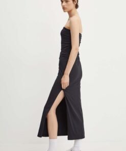 Rochie culoarea negru Abercrombie & Fitch maxi mulata