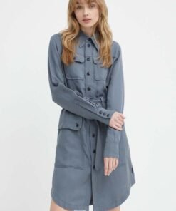 Rochie culoarea verde G-Star Raw mini mulata D25034-D702
