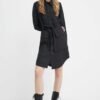 Rochie din amestec de in culoarea gri G-Star Raw mini evazata