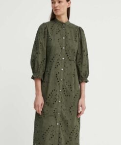 Rochie din bumbac ArgeratumBBArdes shirt mini Bruuns Bazaar oversize BBW4095