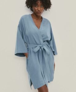 Rochie din in midi Answear Lab evazata