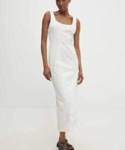 Rochie jeans culoarea albastru marin Answear Lab mini mulata