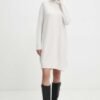 Rochie culoarea alb Answear Lab mini evazata