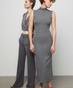 Rochie din in mini Answear Lab drepta