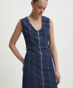 Rochie jeans mini Answear Lab evazata