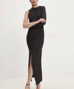 Rochie culoarea negru Answear Lab maxi mulata