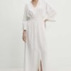 Rochie culoarea alb Answear Lab maxi mulata