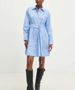 Rochie din bumbac mini Answear Lab evazata