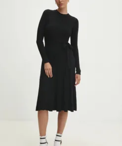 Rochie culoarea negru Answear Lab mini evazata