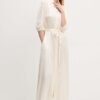 Rochie culoarea bej Answear Lab maxi drepta