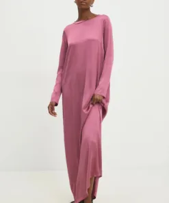 Rochie culoarea roz Answear Lab maxi drepta