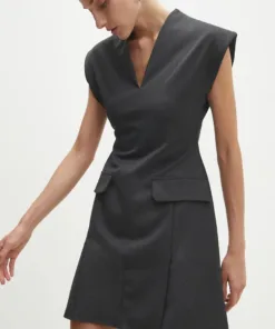 Rochie culoarea gri Answear Lab mini mulata