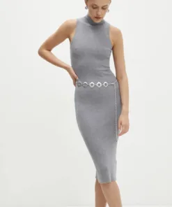 Rochie culoarea gri Answear Lab mini mulata