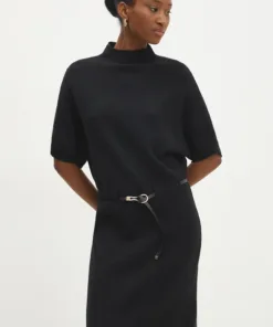 Rochie culoarea negru Answear Lab mini oversize