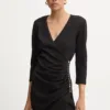 Rochie culoarea negru Blugirl Blumarine mini evazata RF4050.MS99E