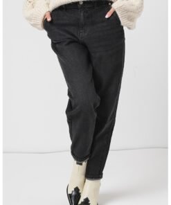 Blugi mom fit cu talie inalta Isa