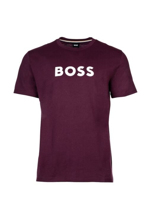 Tricou cu decolteu rotund si logo