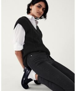Blugi skinny cu talie inalta