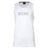 BOSS - Top cu decolteu rotund si logo