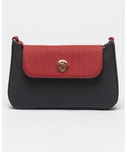 Geanta crossbody de piele ecologica cu aspect texturat
