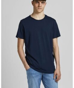 Tricou de bumbac organic cu decolteu la baza gatului
